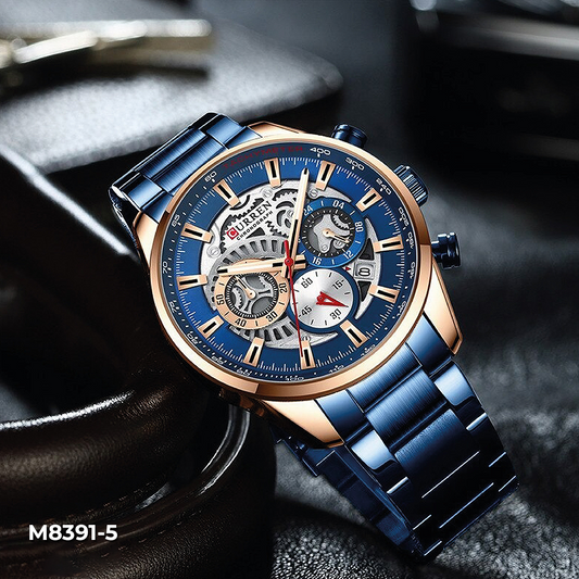 M:8391 RELOJ HOMBRE CURREN  PULSO ACERO